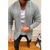 Men's Cardigan Sweater Fashion Striped Leisure Knit Jacket