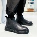 Men PU Leather High Top Splicing Slip On Casual Chelsea Boots